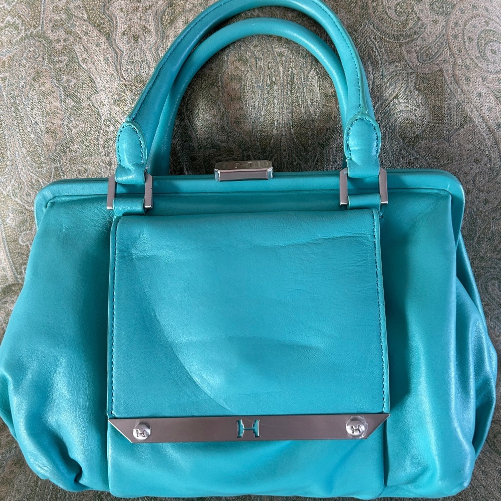 Halston Heritage seafoam handbag $550